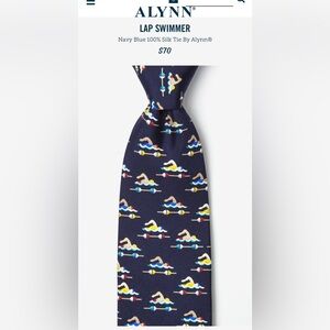 Alynn “lap swimmer” silk tie